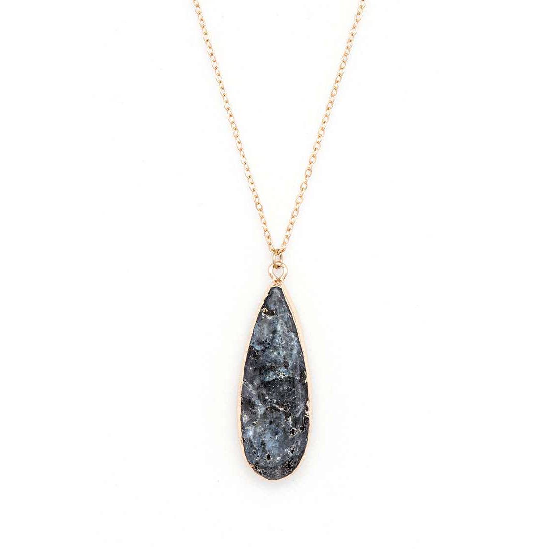 Druzy Genuine Stone Mix Layer Necklace