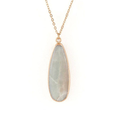 Druzy Genuine Stone Mix Layer Necklace