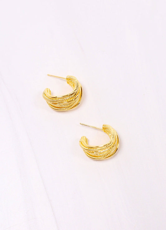 Newton Gold Hoop Earring