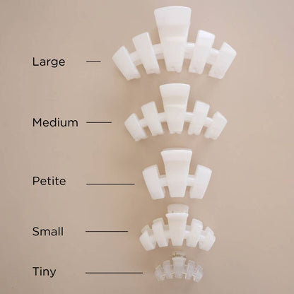 Teleties Classic | Coconut White | Petite | Claw Clip