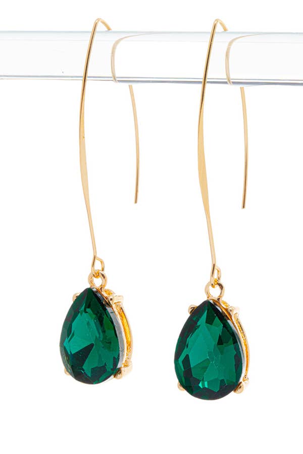 Euro Wire Teardrop Earrings