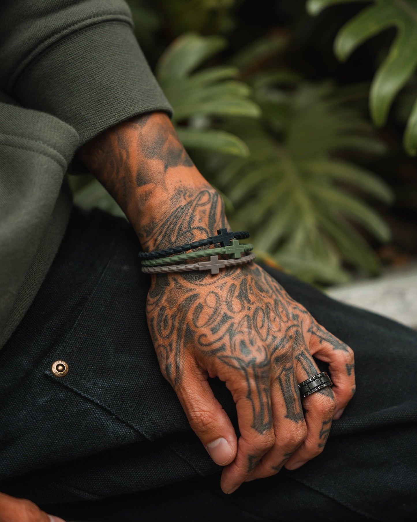 Infinity Cross Bracelets- Forest