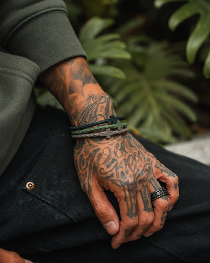 Infinity Cross Bracelets- Forest