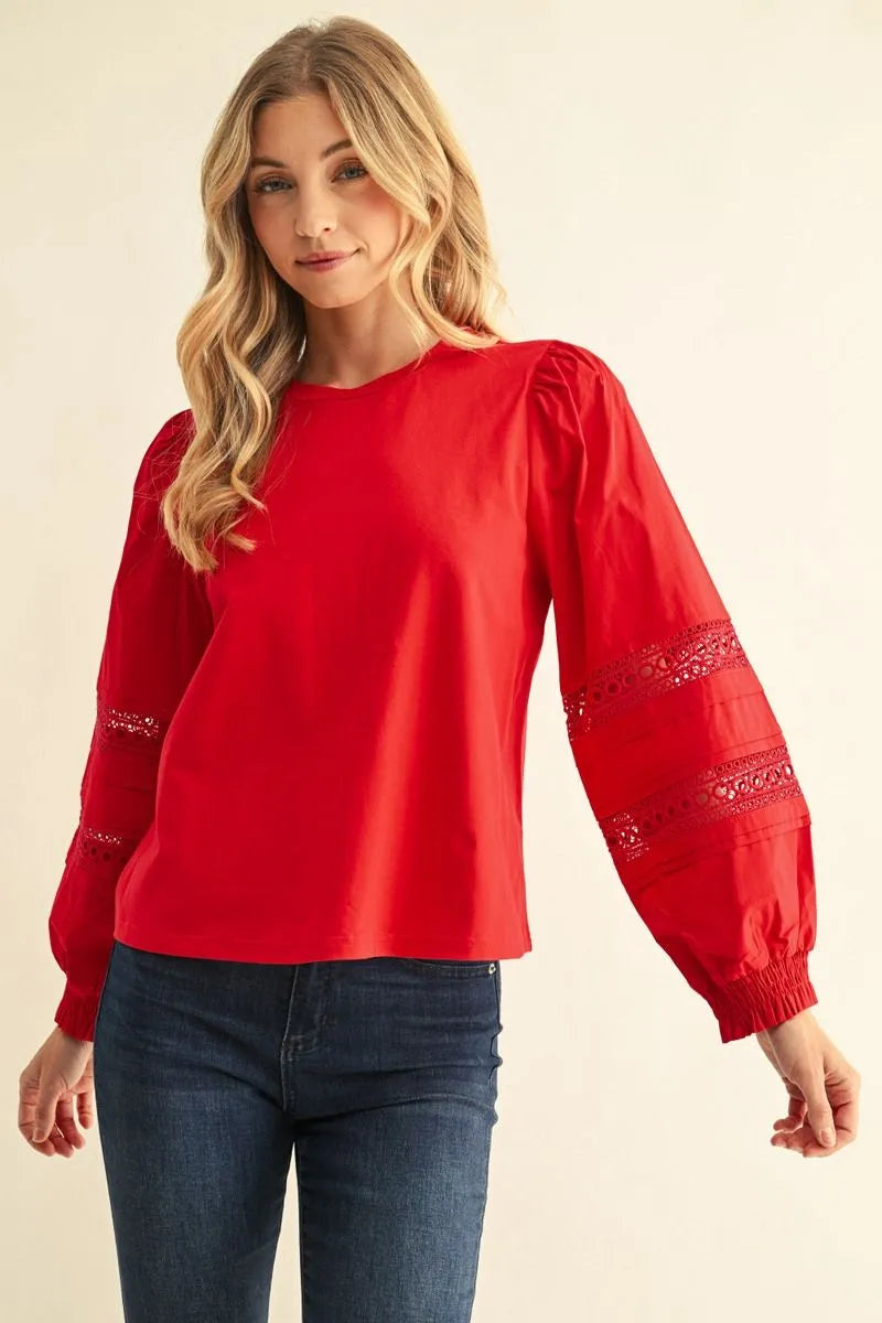 The Barbara Red Blouse