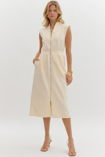 The Diane Dress in Cream