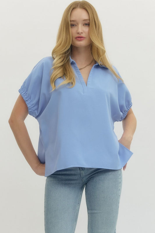 The Ashlyn Light Blue Top