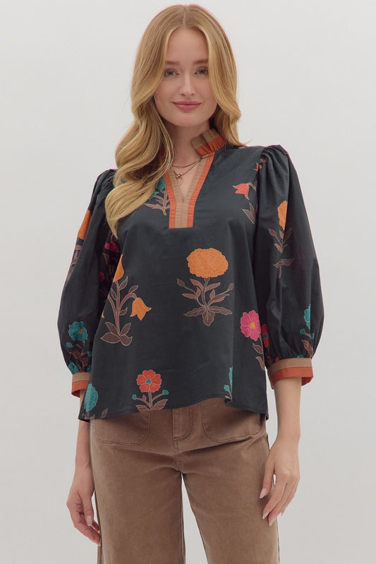The Isabelle Floral Print Blouse