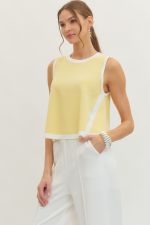 Entro lemon knit top