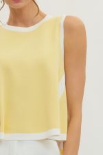 Entro lemon knit top