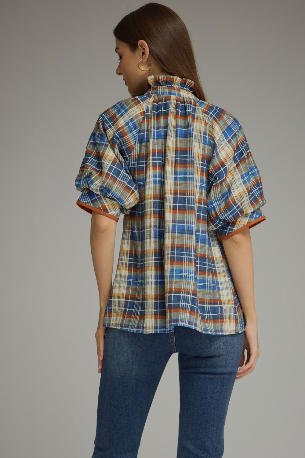 The Patty Plaid Blouse