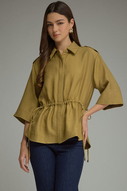 Martini Olive Dolman Sleeve Top