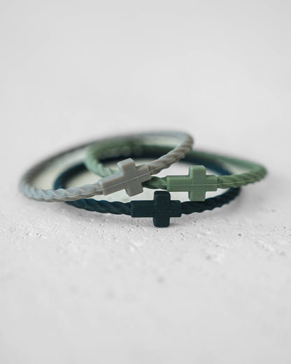 Infinity Cross Bracelets- Forest