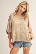The Peggy Dolman Metallic Top