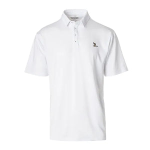 Roost Solid White Polo Shirt