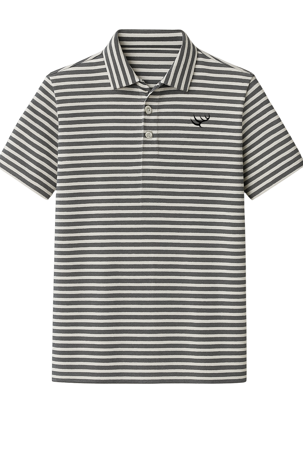 Hunt to harvest Performance Polo- Charcoal/White