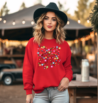 Christmas Light Bow Sweatshirt