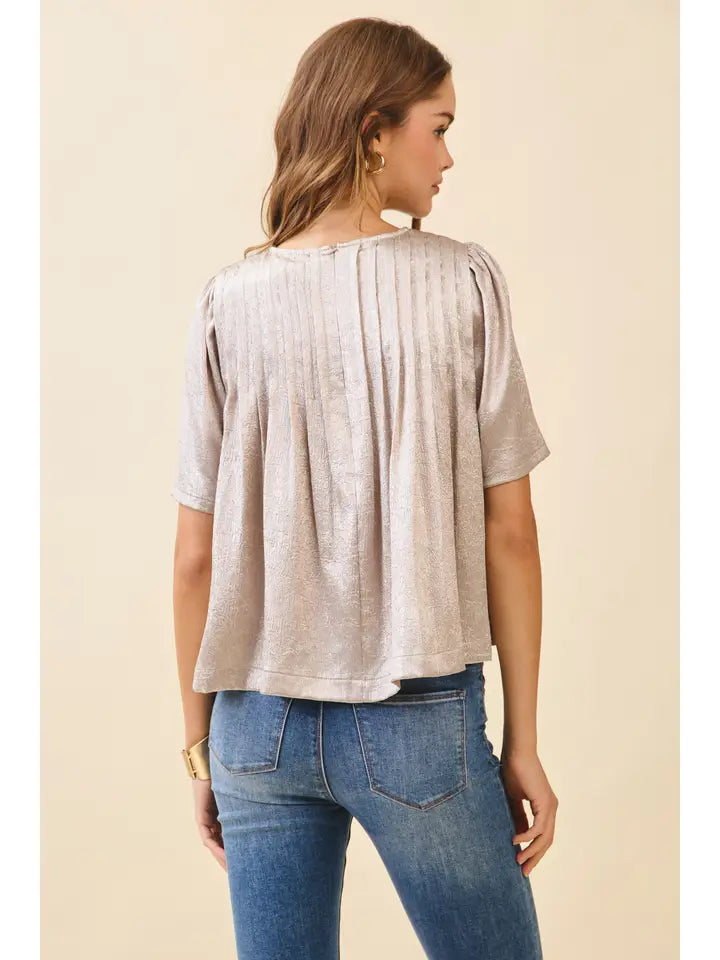 The Kaye Metallic Top
