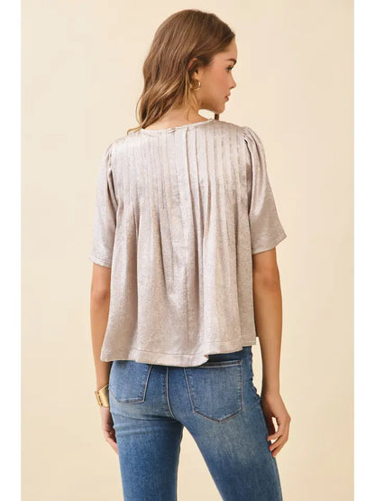 The Kaye Metallic Top