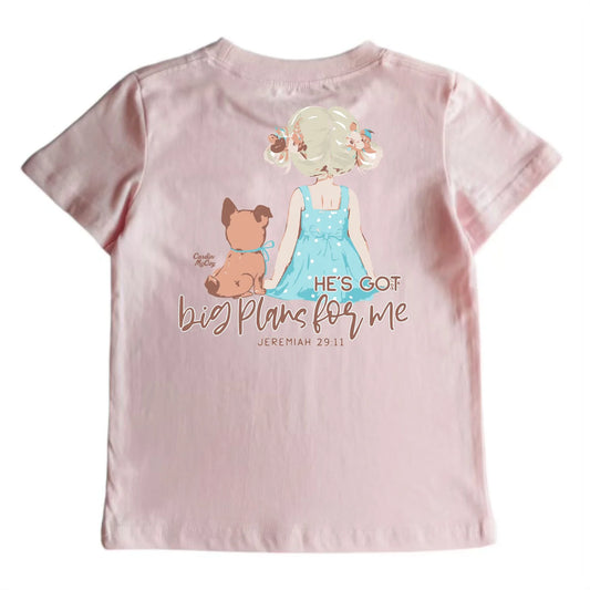 Girls' He's Got Big Plans Short-Sleeve Tee