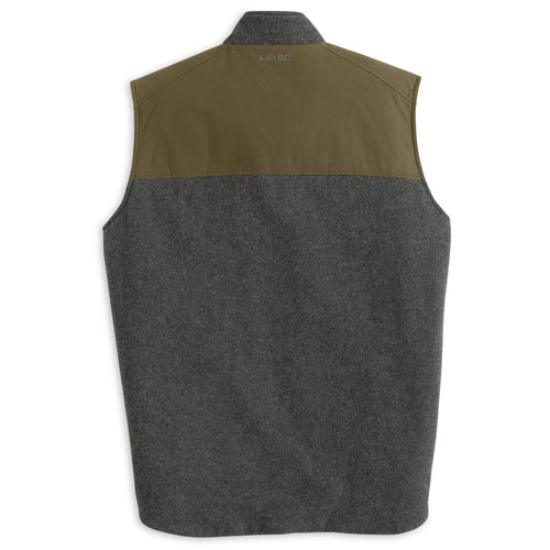 HeyBo Charcoal Waxed Wool Vest