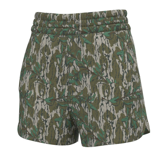 Local Girl Green Leaf High Waisted Volley Shorts