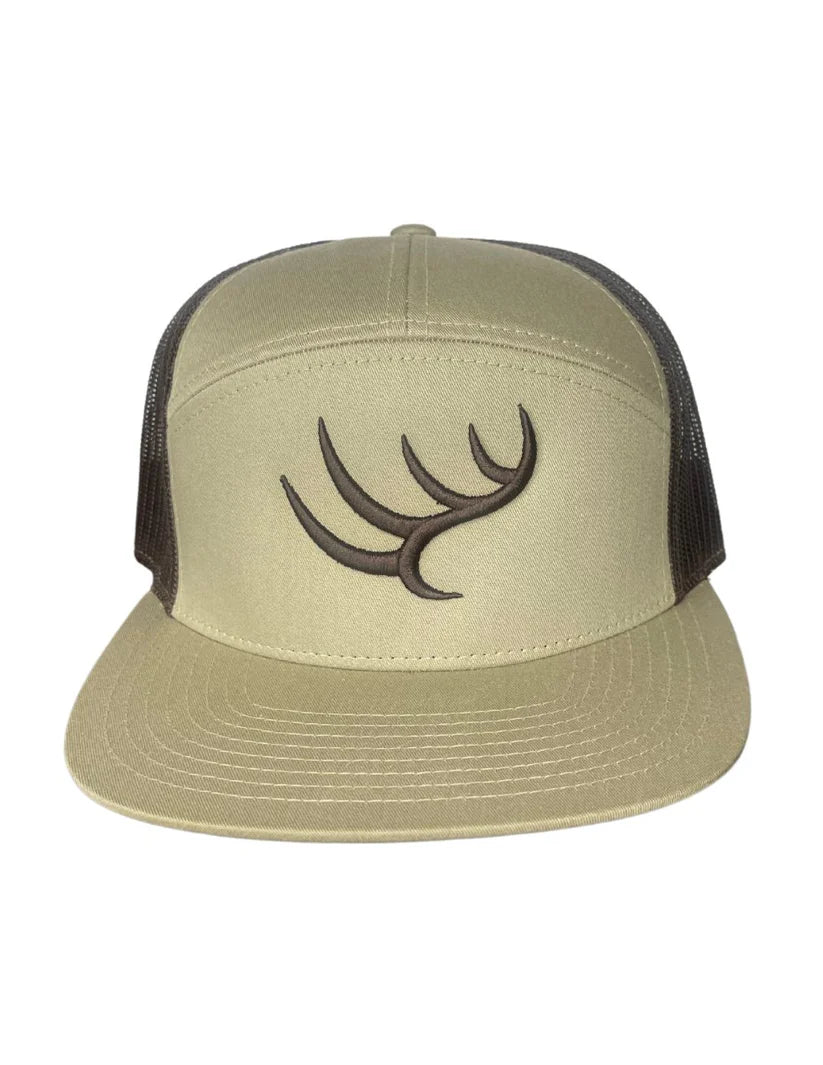 Hunt to Harvest 7 Panel Rope Hat - Khaki / Coffee