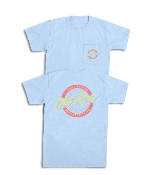Circle Logo Pocket Tee Hydrangea Old Row