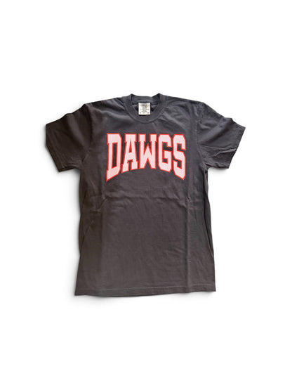 Three Kids and a Press Dawgs Striped Tee