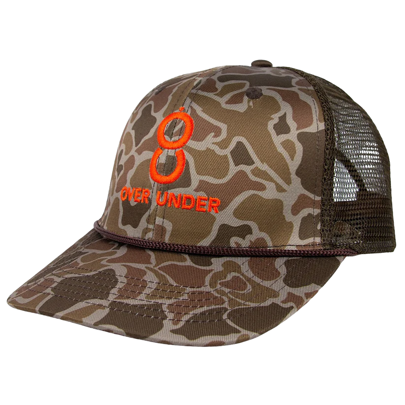 Over Under Double Barrel Duck Camo Hat