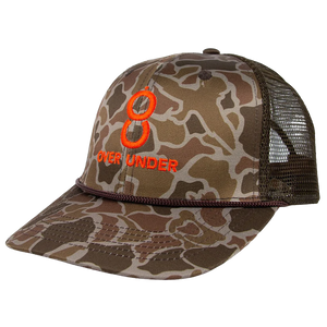 Over Under Double Barrel Duck Camo Hat