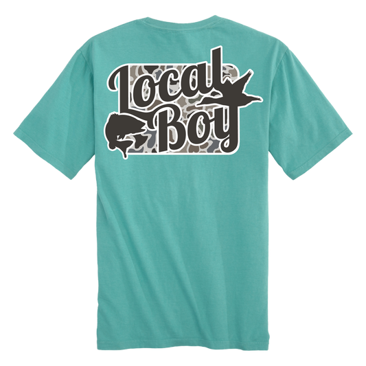 Local Boy Seafoam Open Season Localflage SS Tee
