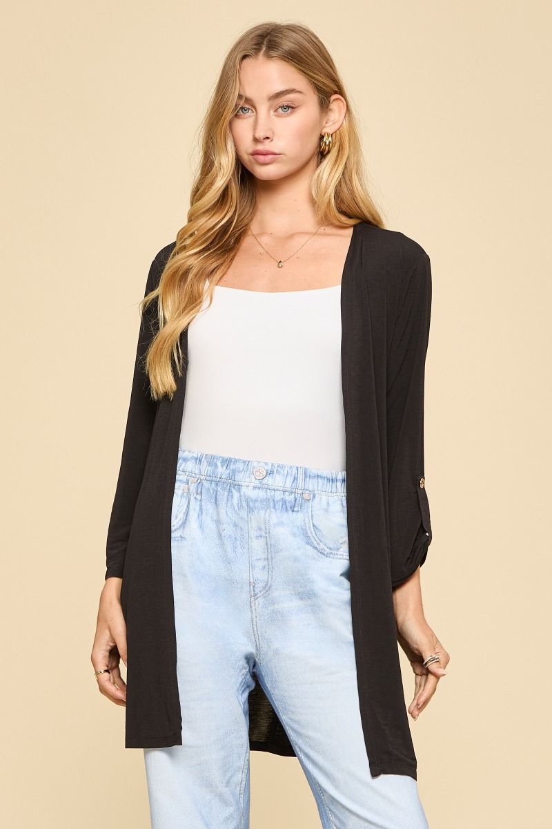 Dear Scarlett Black Cardigan