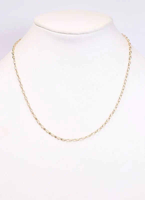 Caroline Hill Elizabeth Link Necklace GOLD