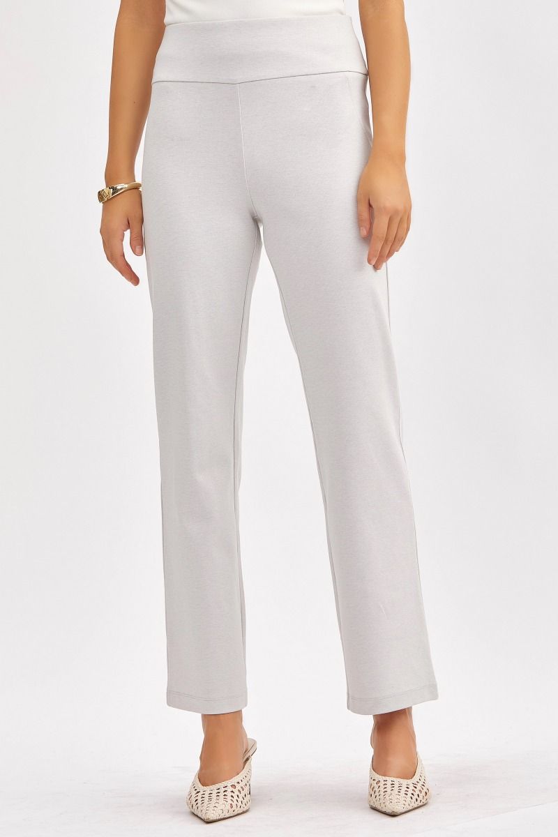 Dear Scarlett Straight Leg Pearl Gray Pants