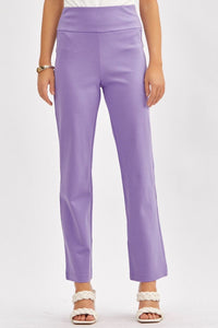 Dear Scarlett Magic Slim Straight Pant in Violet