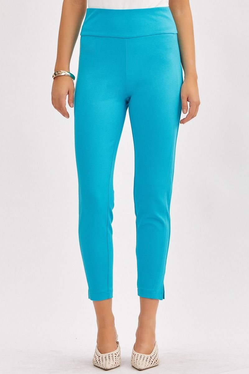 Dear Scarlett Tropic Teal Magic High Waisted Skinny