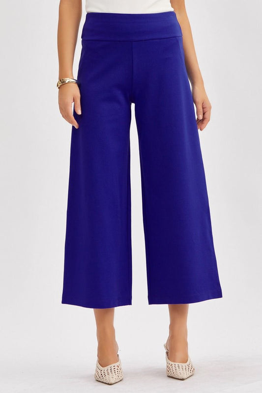Dear Scarlett French Royal Magic Wide Cropped Pants
