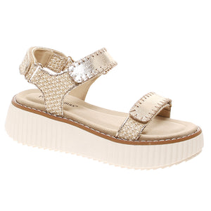 Pierre Dumas Sweet Sandal in Gold Comb