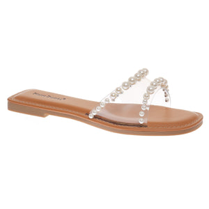 Pierre Dumas Hallie Sandal in Lucite