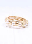 Caroline Hill Mirren Bracelet with Pearls Gold