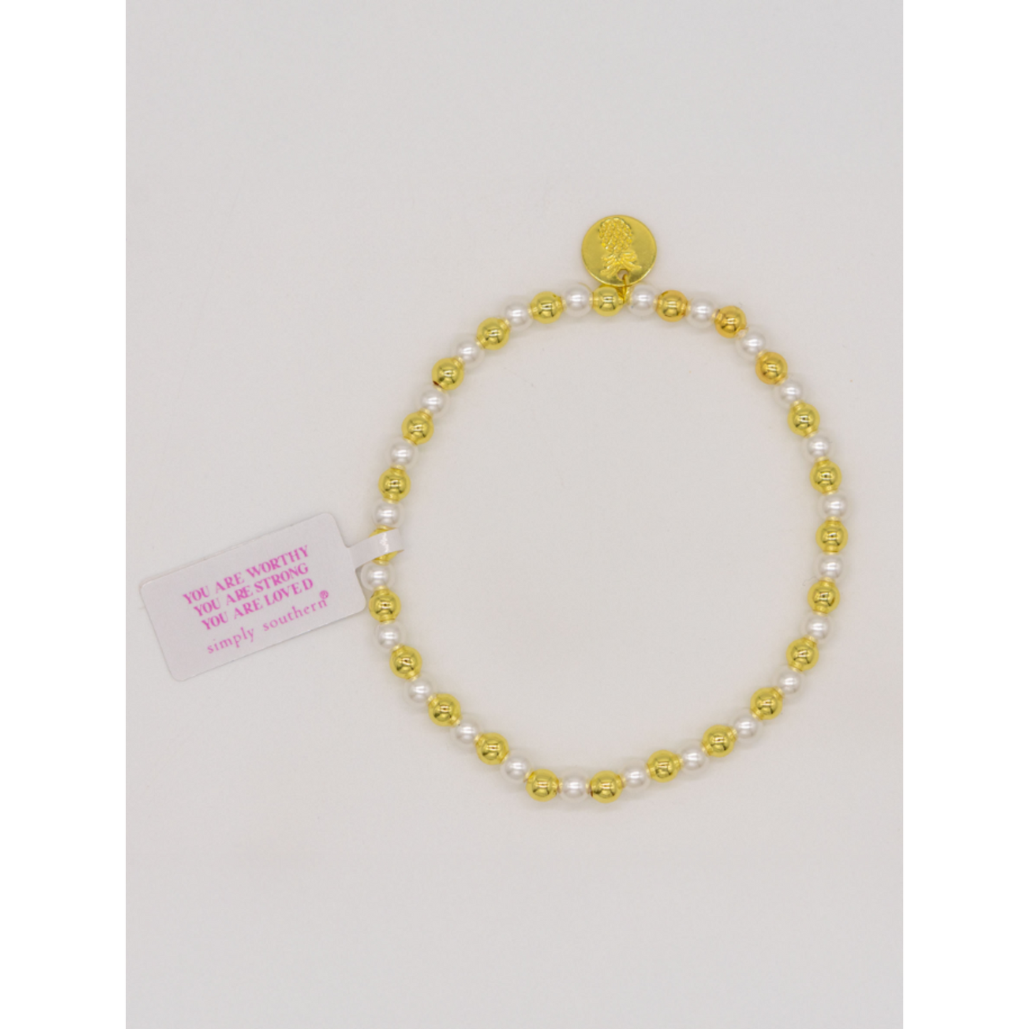 Simply Southern Gold Bracelets with Pearls