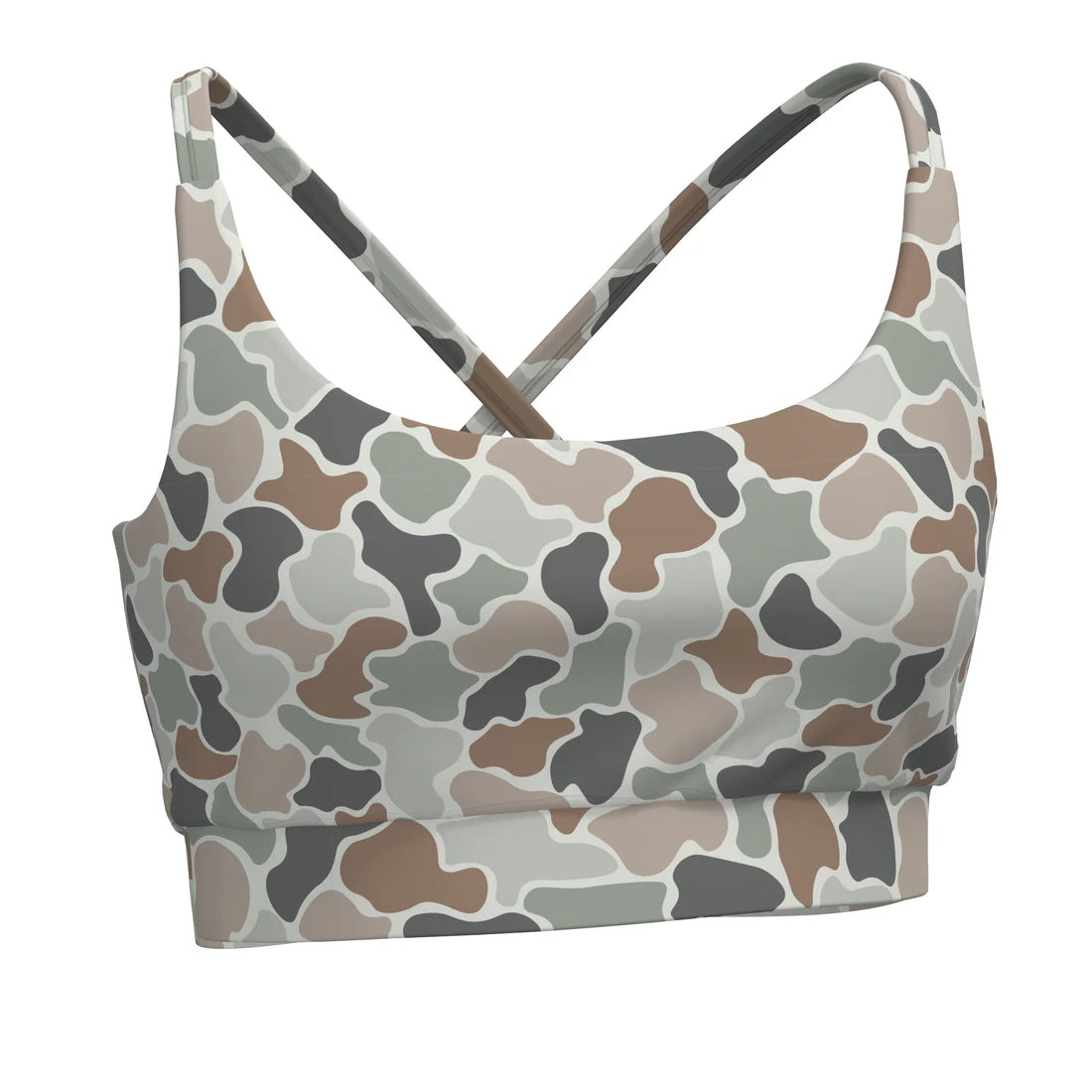 Local Girl Forest Camo Flora Sports Bra