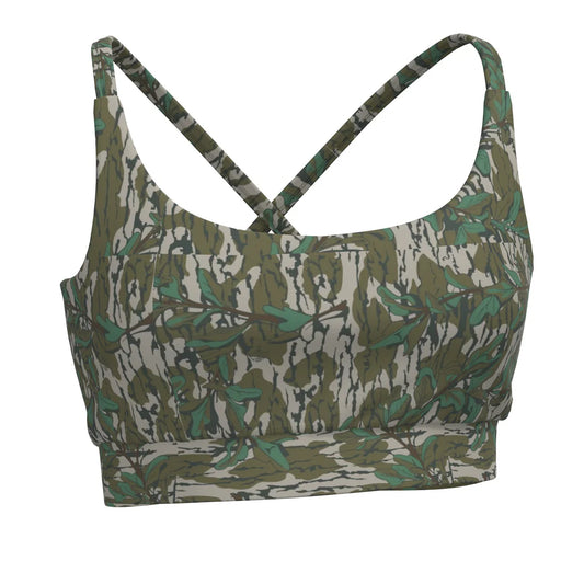 Local Girl Green Leaf Sports Bra