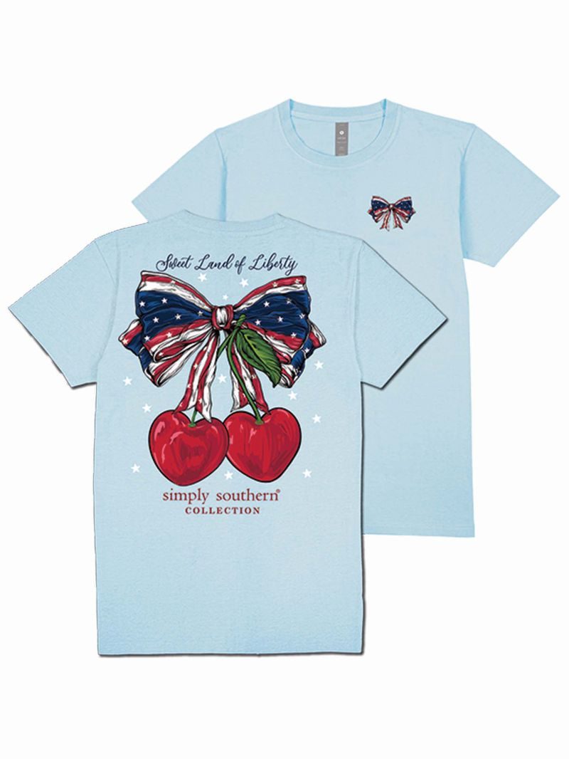 Simply Southern Sweet Land of Liberty Bow Tee