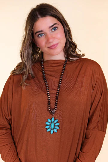 Stunning Copper Flower Necklace