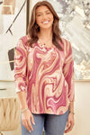 Dear Scarlett Mocha Pink Tunic