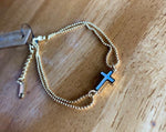 Gold Dainty Cross Bracelet