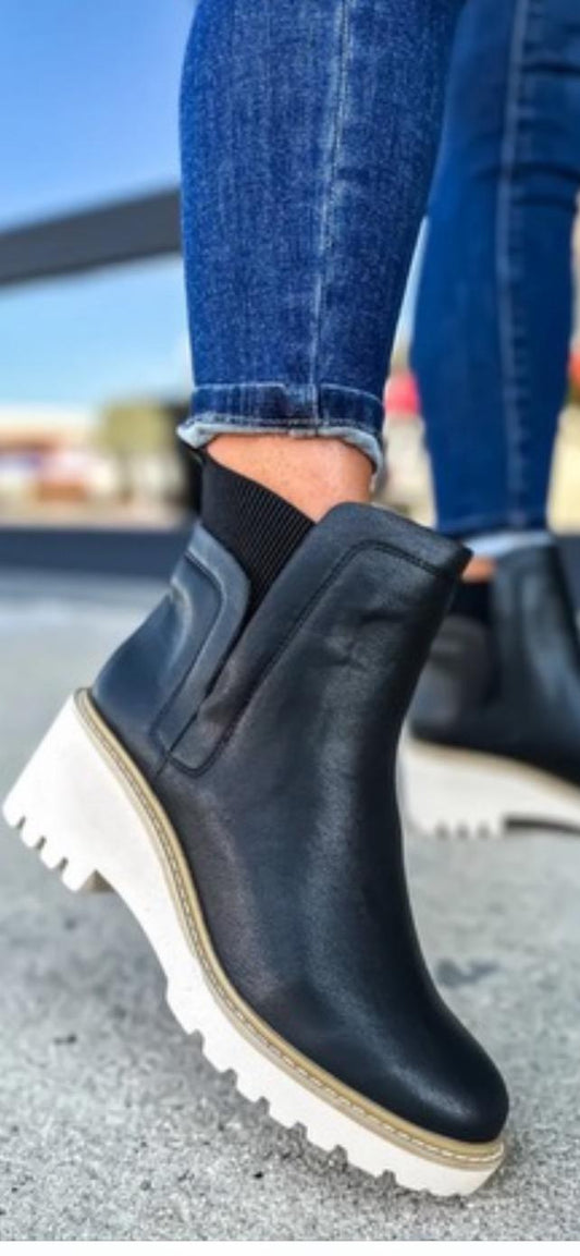 Corky's Basic Black Booties