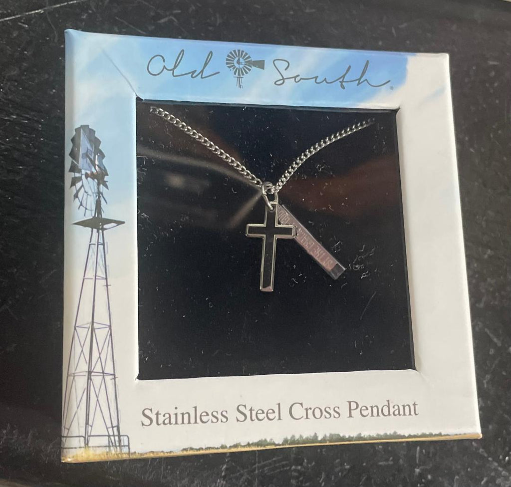 Stainless Steel Cross Pendant Necklace