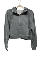 Meripex Women's Charcoal Half Zip Hoodie